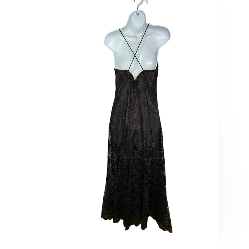 GUNNE SAX SCOTT McClintock BY Jessica McClintock Vtg 1980’s Lace Sequins Dress - Picture 7 of 10